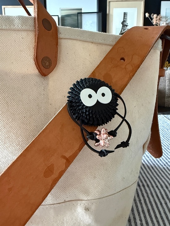 Loewe Other - LOEWE Spirited Away Black Soot Sprite Hair Bag Charm with Rose-Gold Star